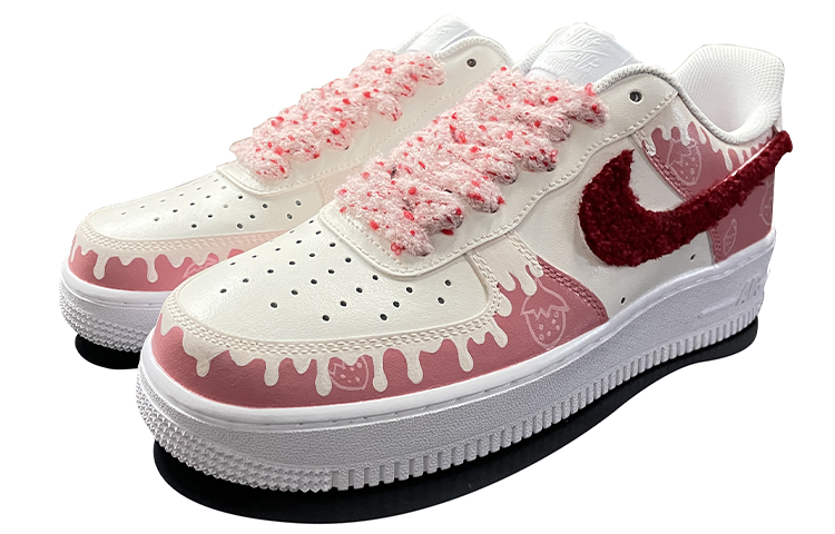[Custom Shoes] (W) Nike Air Force 1 Low 'Strawberry Milk' 圖 4