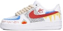 Buy (W) Zapatillas Nike Air Force 1 Low 'Street Graffiti Rojo Amarillo Azul' DD8959-100(TeamP-女款街头涂鸦红黄蓝)