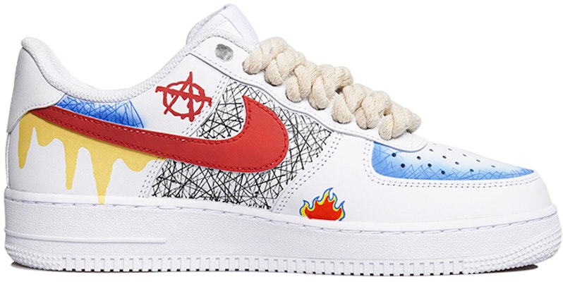 (W) Zapatillas Nike Air Force 1 Low 'Street Graffiti Rojo Amarillo Azul' DD8959-100(TeamP-女款街头涂鸦红黄蓝) Order (W) Zapatillas Nike Air Force 1 Low 'Street Graffiti Rojo Amarillo Azul' DD8959-100(TeamP-女款街头涂鸦红黄蓝)