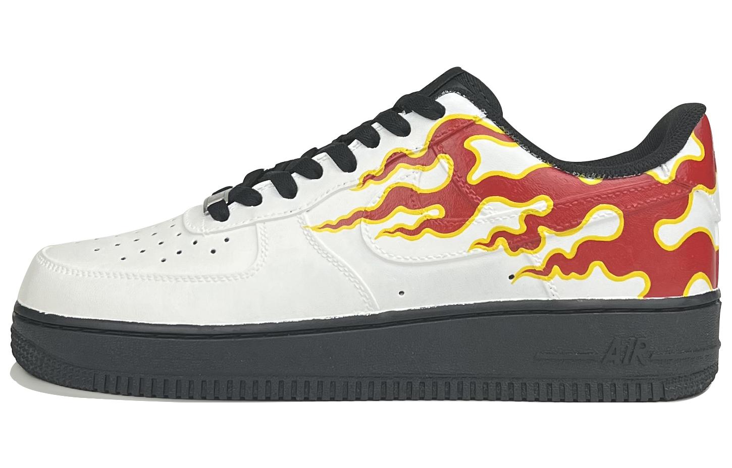 Buy (W) カスタム Nike Air Force 1 Low "サブカル黒白赤" DD8959-001(TeamD-女款炽热火焰)