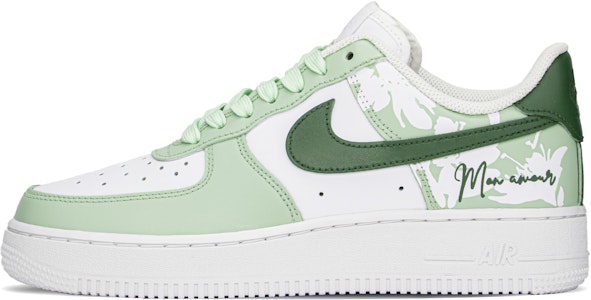 【客製化球鞋】Nike Air Force 1 Low FZBB 夏日奶綠 清爽 簡約 百搭 禮盒 低筒 板鞋 女款 白綠 Buy 【客製化球鞋】Nike Air Force 1 Low FZBB 夏日奶綠 清爽 簡約 百搭 禮盒 低筒 板鞋 女款 白綠