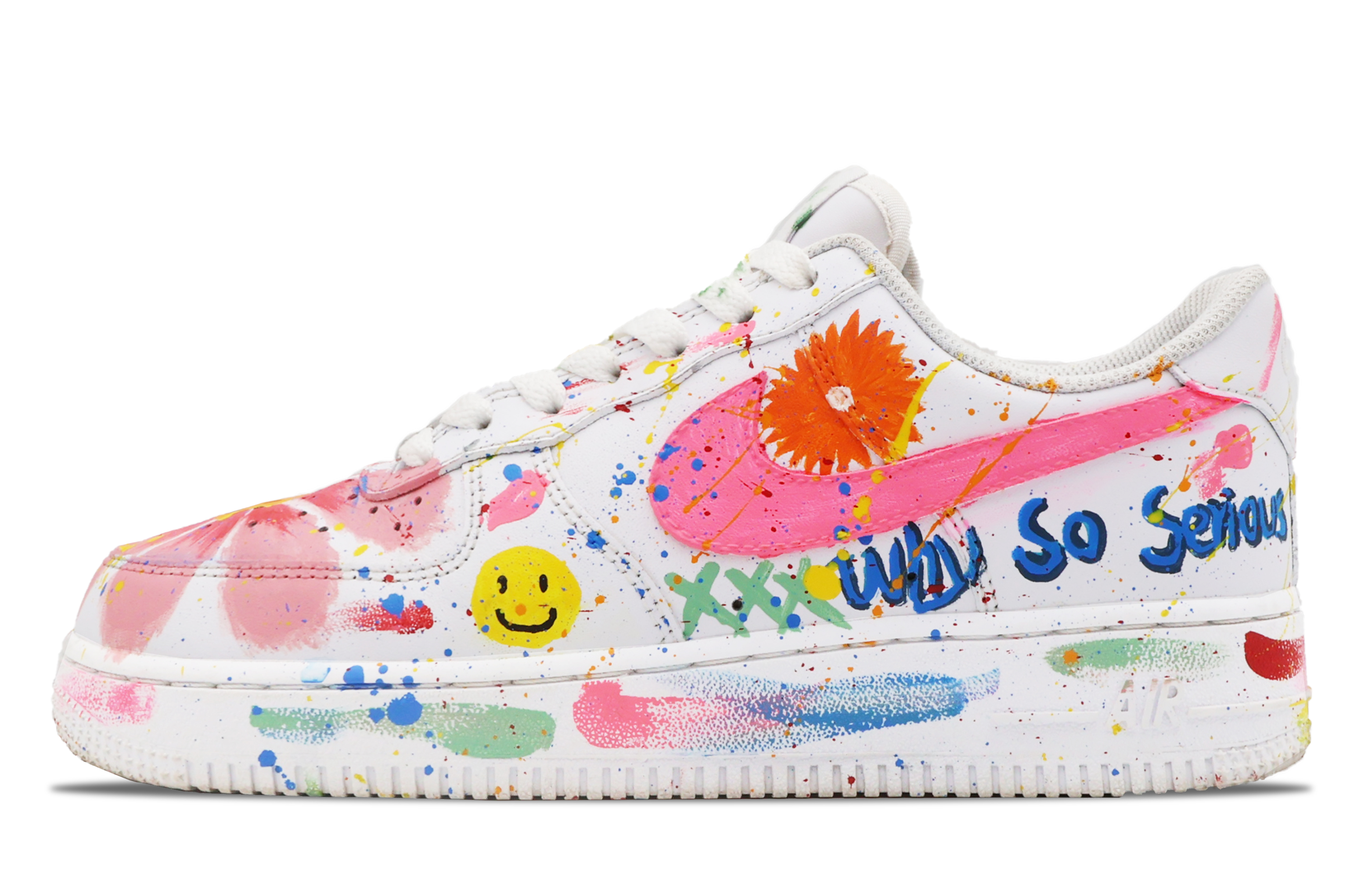 Buy (W) [Kasut Custom] Nike Air Force 1 Rendah 'Summer Dopamine Preppy Putih' DD8959-100(Team53女款夏日缤纷S-BOX)