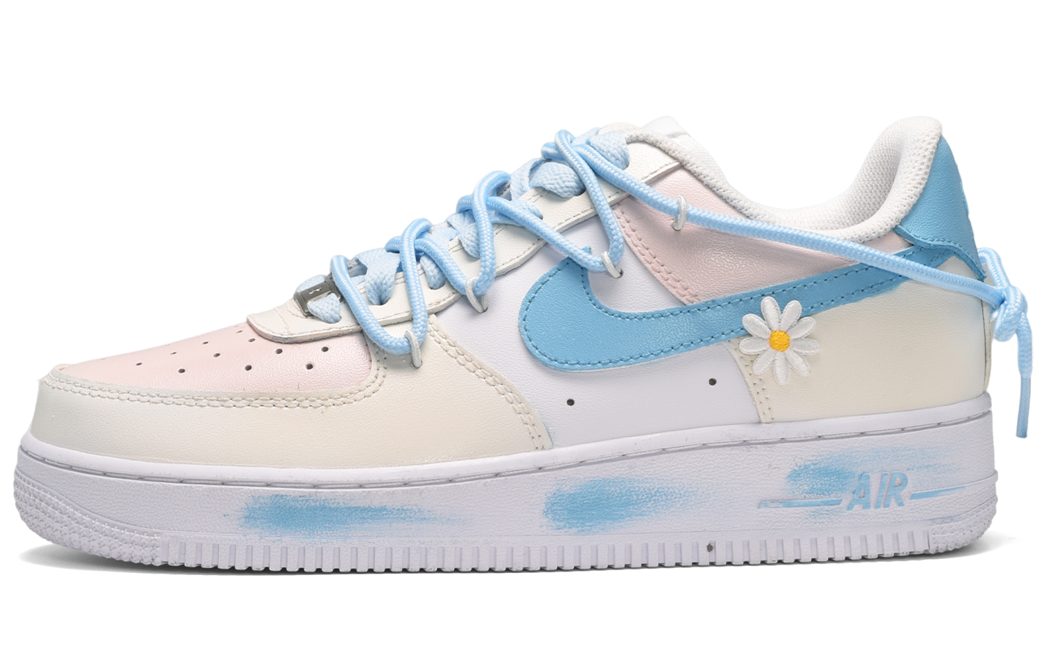 [Custom Shoes] (W) Nike Air Force 1 Low 'Summer Daisy Rainbow Bubble'