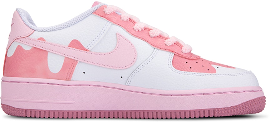【客製球鞋】 Nike Air Force 1 Low 空軍一號 夏天主題 草莓奶昔 板鞋 女款 粉白 Order 【客製球鞋】 Nike Air Force 1 Low 空軍一號 夏天主題 草莓奶昔 板鞋 女款 粉白