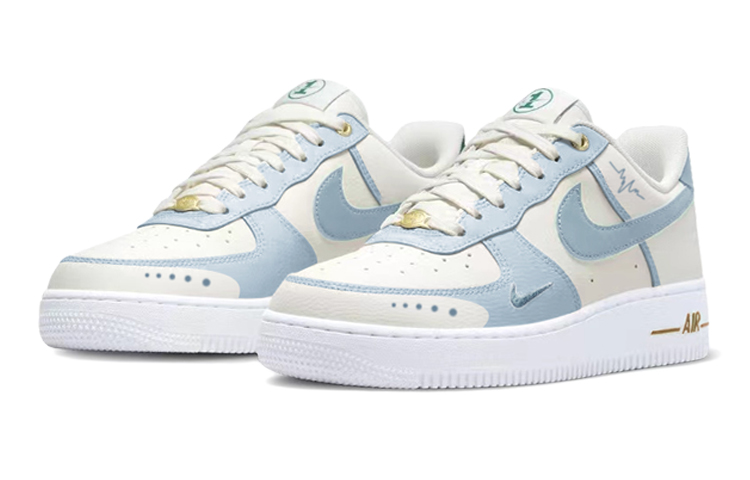 Lookbook (W) [Sepatu Kustom] Nike Air Force 1 Low 'Summer Sky' DQ7582-101(TeamS-夏日晴空女S-BOX)