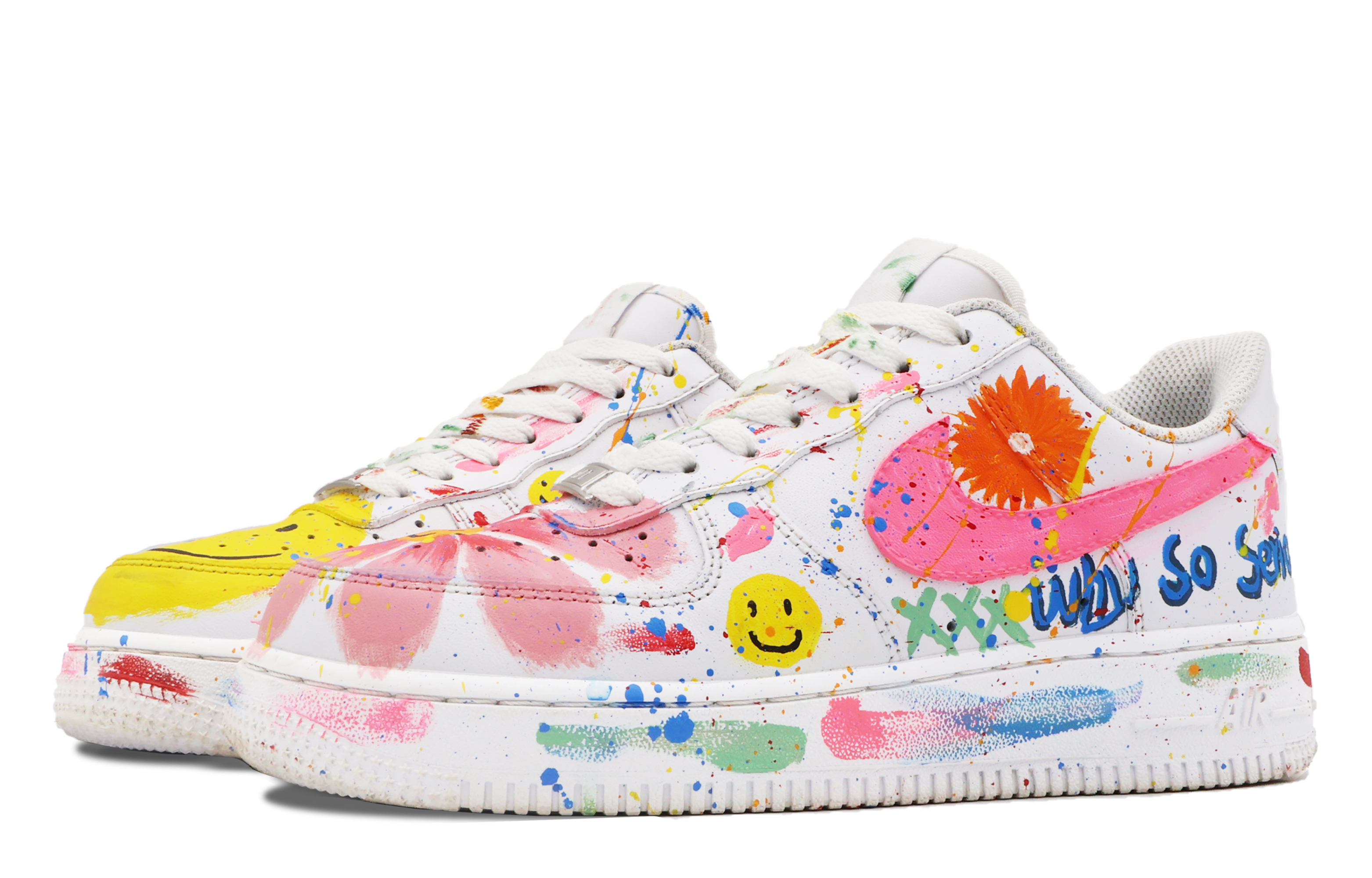 Lookbook (W) [Kasut Custom] Nike Air Force 1 Rendah 'Summer Dopamine Preppy Putih' DD8959-100(Team53女款夏日缤纷S-BOX)