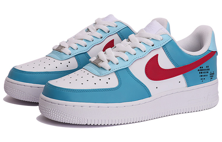 [Custom Shoes] (W) Nike Air Force 1 Low 'Summer Pixel Blue-White' 圖 3