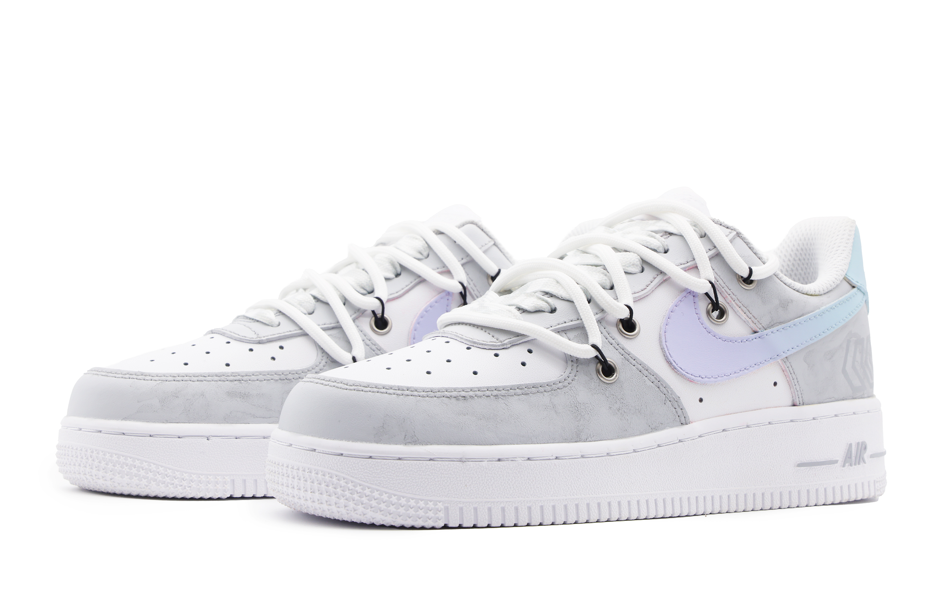 Lookbook (W) Nike Air Force 1 Low "Macaron Gris-Blanco Degradado" DD8959-100(Team51-女款马卡龙2.0）