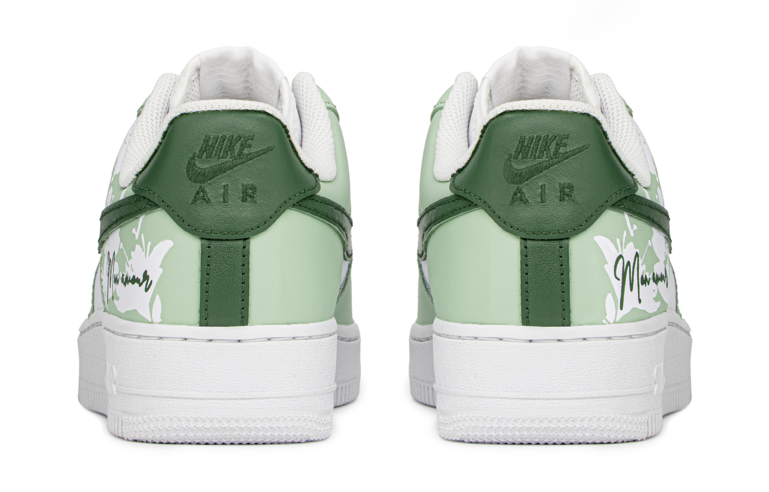 Shop 【客製化球鞋】Nike Air Force 1 Low FZBB 夏日奶綠 清爽 簡約 百搭 禮盒 低筒 板鞋 女款 白綠