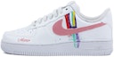 Buy 【定制球鞋】Nike Air Force 1 Low Triple White 空軍一號 彩色 緞帶 陽光女孩 低筒 板鞋 女款 粉