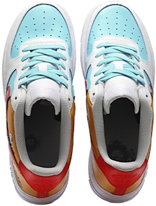 (W) 【カスタムシューズ】(女性向け)ナイキエアフォース1ロー「サーファーボーイサマーウェーブ」 DD8959-100(Team10-冲浪少年橙蓝) Shop (W) 【カスタムシューズ】(女性向け)ナイキエアフォース1ロー「サーファーボーイサマーウェーブ」 DD8959-100(Team10-冲浪少年橙蓝)