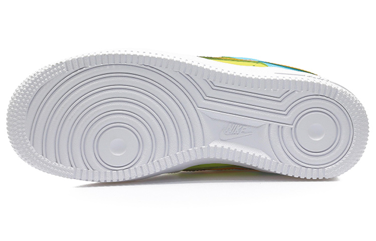 Details for 【定製球鞋】 Nike Air Force 1 低筒純白 空軍一號 衝浪少年 夏日海浪 水滴 情侶 休閒低幫 板鞋 女款 綠藍