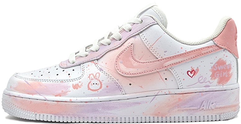 【訂製球鞋】Nike Air Force 1 Low 空軍一號 甜心兔子 限定禮盒 休閒 低幫 板鞋 女款 粉白 Buy 【訂製球鞋】Nike Air Force 1 Low 空軍一號 甜心兔子 限定禮盒 休閒 低幫 板鞋 女款 粉白