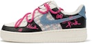 Buy (W) Zapatillas Nike Air Force 1 Low 'Sweet Cool Black-Pink-Blue' FJ7740-141(TeamI-女款黑粉小香风K黑粉蓝)