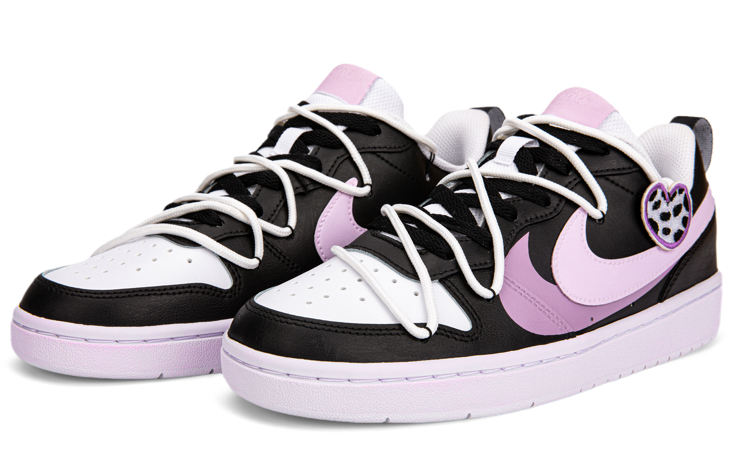 Lookbook (W) [Kasut Custom] Nike Air Force 1 Low 'Manis Sejuk Leopard Merah Jambu-Putih-Hitam' BQ5448-100(Team18甜酷双钩小豹纹）