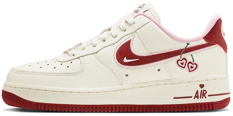 【訂製球鞋】Nike Air Force 1 Low 甜美櫻桃 甜美五月 防滑耐磨 低筒 板鞋 女款 白粉紅 Sizing 【訂製球鞋】Nike Air Force 1 Low 甜美櫻桃 甜美五月 防滑耐磨 低筒 板鞋 女款 白粉紅