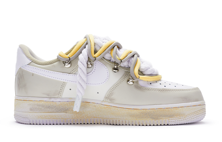 [Custom Shoes] (W) Nike Air Force 1 Low 'T10 Hand-Painted Cream Brown' 圖 2