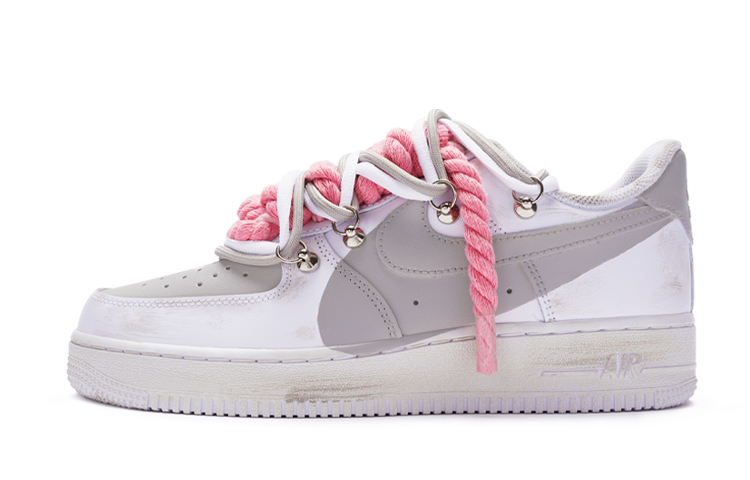 Buy (W) カスタム Nike Air Force 1 Low 'T10 白/灰' DD8959-100(TeamR-女款''T10''白灰)