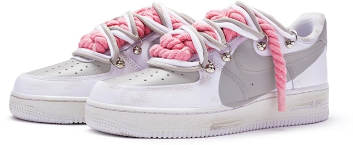 (W) カスタム Nike Air Force 1 Low 'T10 白/灰' DD8959-100(TeamR-女款''T10''白灰) Lookbook (W) カスタム Nike Air Force 1 Low 'T10 白/灰' DD8959-100(TeamR-女款''T10''白灰)