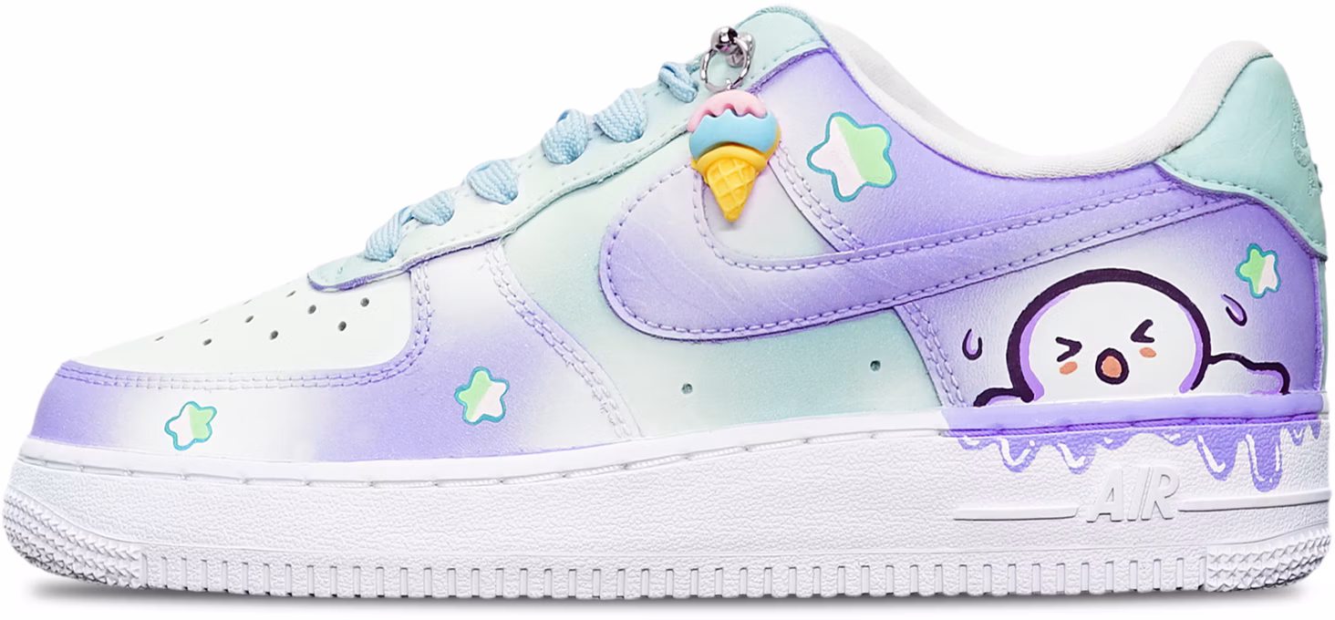 custom-shoes-women-nike-air-force-1-low-taro-matcha-ice-cream