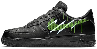 (W) Zapatillas Nike Air Force 1 Low "Matrix" Personalizadas 314192-009(TeamE-女款电影主题黑客帝国黑绿) Buy (W) Zapatillas Nike Air Force 1 Low "Matrix" Personalizadas 314192-009(TeamE-女款电影主题黑客帝国黑绿)