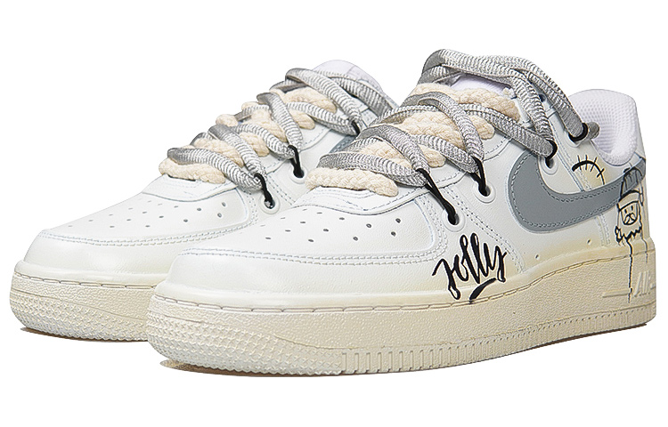 [Custom Shoes] (W) Nike Air Force 1 Low 'The Nightmare Before Christmas - White Brown Grey' 圖 3