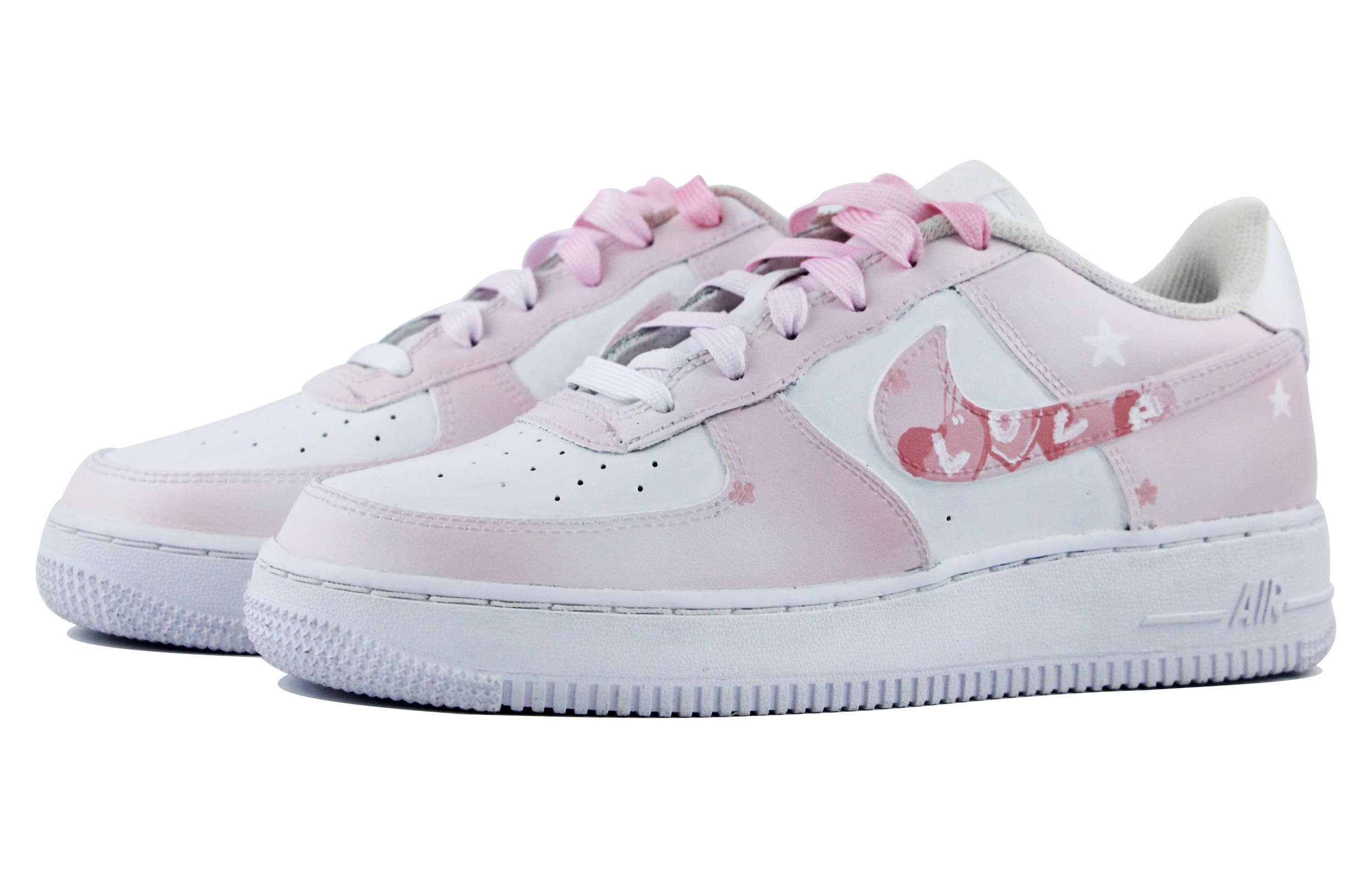 Shop (W) 나이키 에어포스 1 로우 '변색 핑크 스타' DD8959-100(Team39-AMY68粉星)