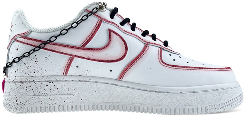 (W) AF1カスタム「茨薔薇白赤黒」 DD8959-100(Team40-AF1女款荆棘之心红黑) Order (W) AF1カスタム「茨薔薇白赤黒」 DD8959-100(Team40-AF1女款荆棘之心红黑)