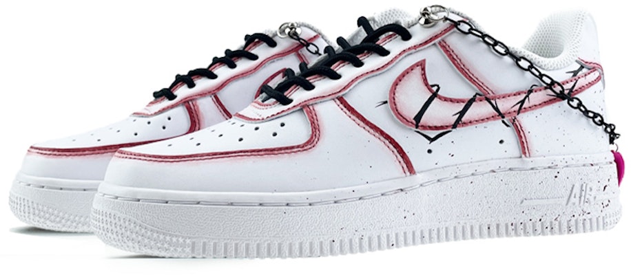 (W) AF1カスタム「茨薔薇白赤黒」 DD8959-100(Team40-AF1女款荆棘之心红黑) Lookbook (W) AF1カスタム「茨薔薇白赤黒」 DD8959-100(Team40-AF1女款荆棘之心红黑)