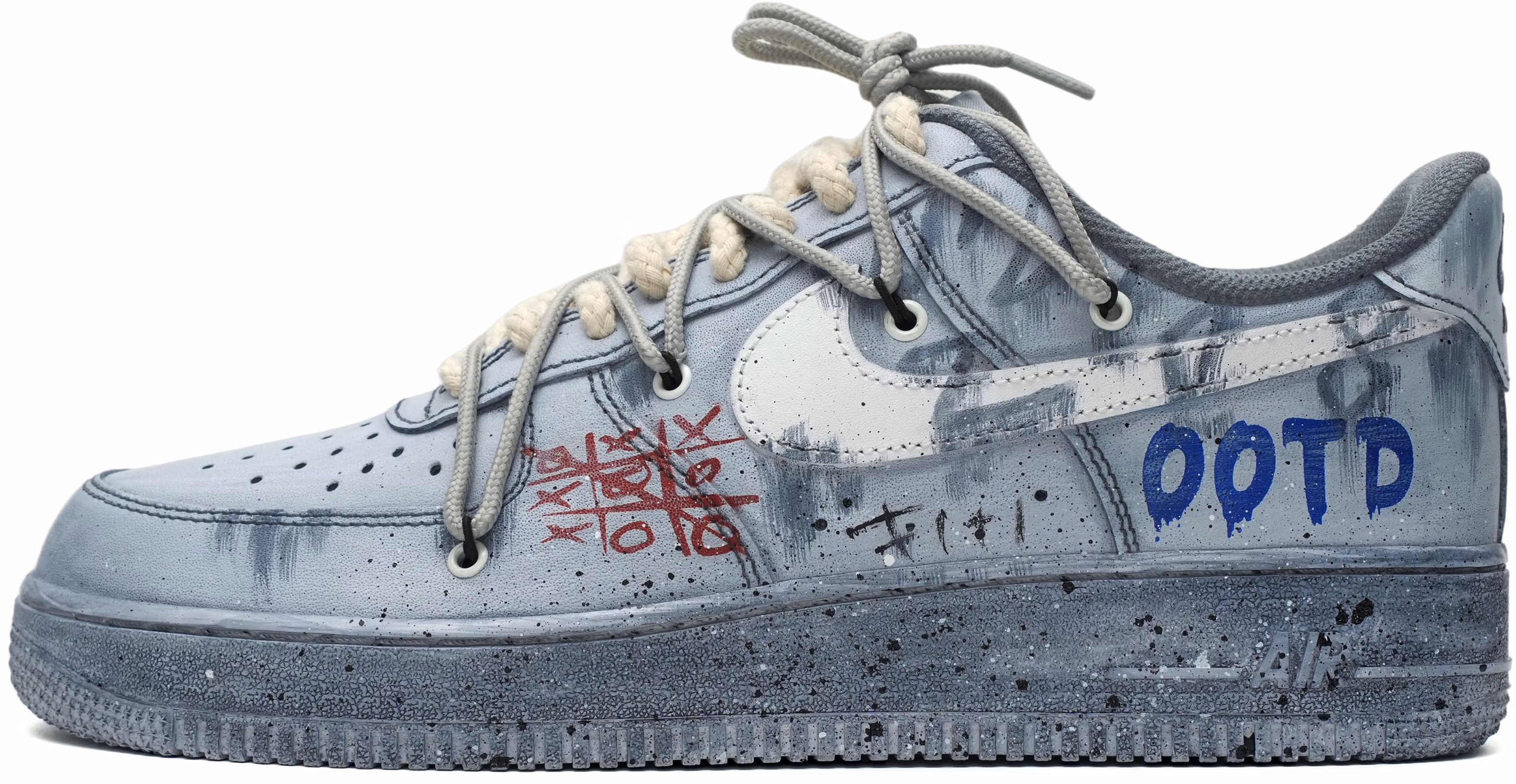custom-shoes-women-nike-air-force-1-low-tic-tac-toe-cement-graffiti