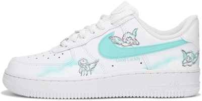 【客製化球鞋】Nike Air Force 1 Low 查布特 少女 蒂芙尼藍 休閒 低筒 板鞋 女款 白色 Buy 【客製化球鞋】Nike Air Force 1 Low 查布特 少女 蒂芙尼藍 休閒 低筒 板鞋 女款 白色