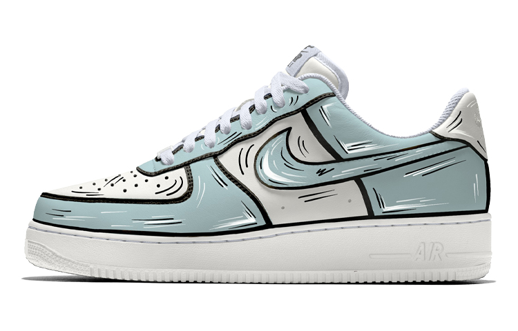 Buy (W) [Sepatu Custom] Nike Air Force 1 Low 'Tiffany Comic Spray' DD8959-100(TeamB-二次元漫画风蒂芙尼薄荷绿)
