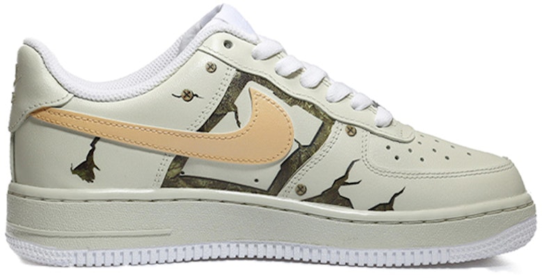 【定制球鞋】Nike Air Force 1 Low 空軍一號 時間裂縫-未來 3D立體 復古 休閒 低幫 板鞋 女款 米白 Order 【定制球鞋】Nike Air Force 1 Low 空軍一號 時間裂縫-未來 3D立體 復古 休閒 低幫 板鞋 女款 米白