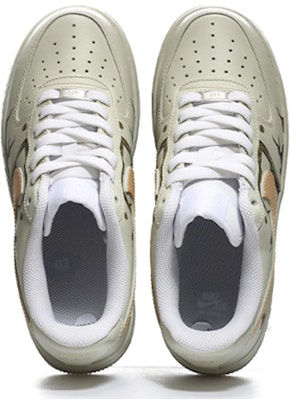 【定制球鞋】Nike Air Force 1 Low 空軍一號 時間裂縫-未來 3D立體 復古 休閒 低幫 板鞋 女款 米白 Shop 【定制球鞋】Nike Air Force 1 Low 空軍一號 時間裂縫-未來 3D立體 復古 休閒 低幫 板鞋 女款 米白