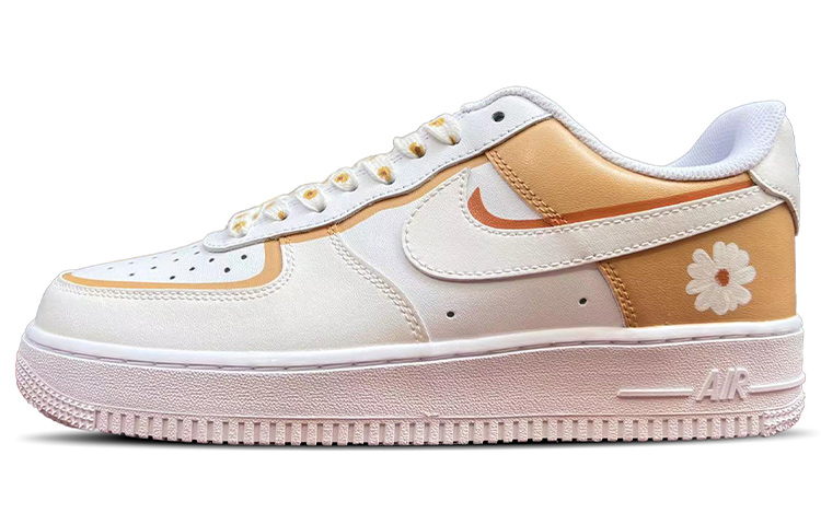[Custom Shoes] (Women) Nike Air Force 1 Low 'Triple White Daisy Deconstructed'