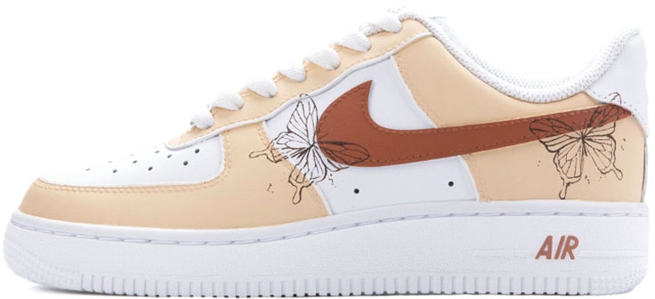 custom-shoes-women-nike-air-force-1-low-triple-white-butterfly