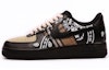Buy (W) Nike Air Force 1 Personalizadas Negras con Cashew y Graffiti DD8959-001(Team4-女款腰果花)