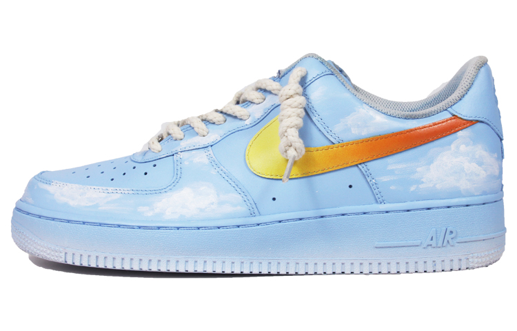 Buy (W) [Kasur Kasut] Nike Air Force 1 Rendah 'Triple White Blue Sky Gradient' DD8959-100(TeamJ-蓝天白云女款)