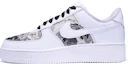 Buy 【定製球鞋】 Nike Air Force 1 Low "Triple White" 空軍一號 復古主題 學院風 小香風 水墨畫 油畫 貼布 低幫 板鞋 女款 黑白