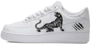 Buy 【定制球鞋】 Nike Air Force 1 Low Triple White 空軍一號 上山猛虎 中國風 新中式 潮流時尚 低幫 板鞋 女款 白黑