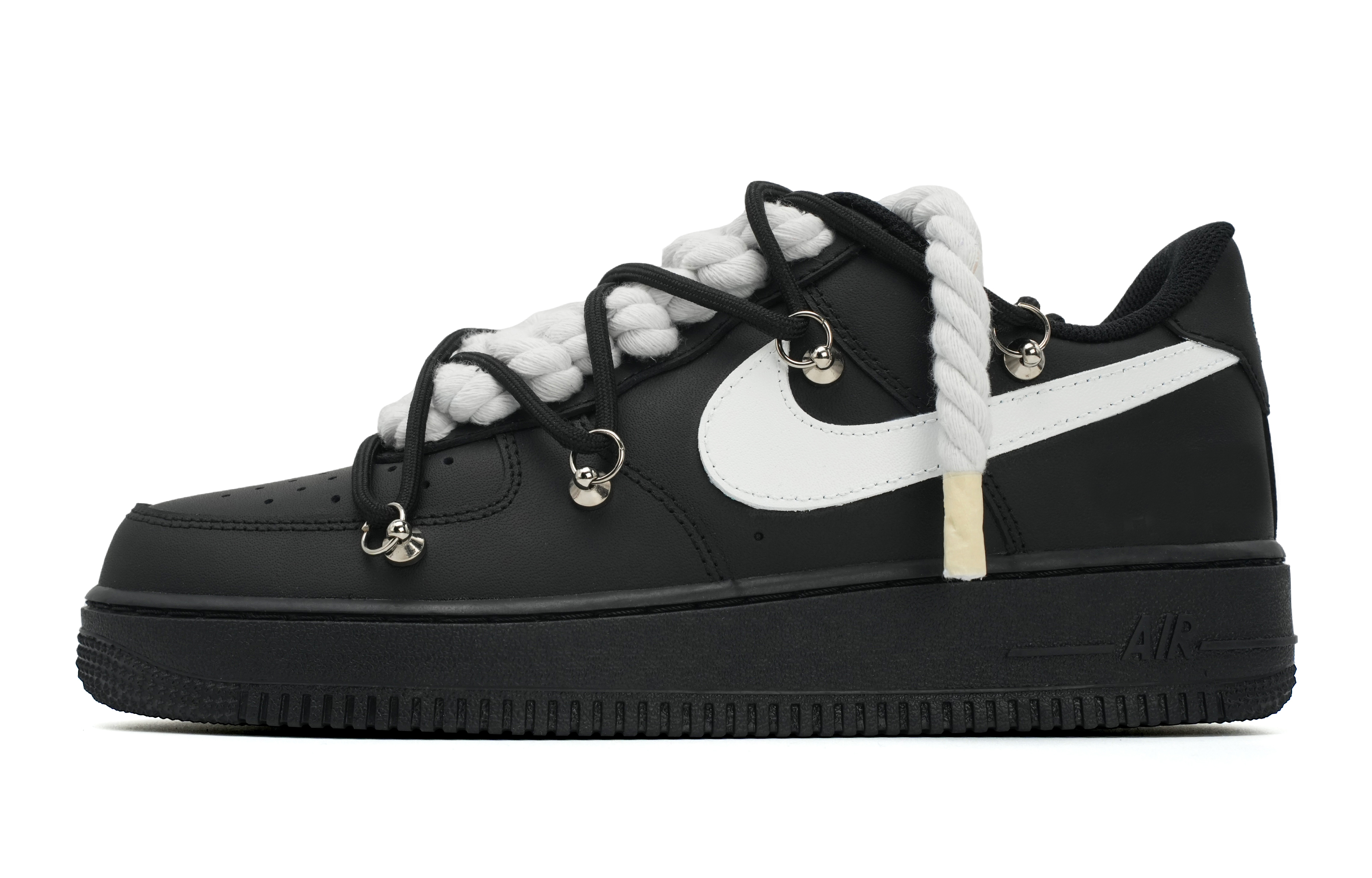 Buy (W) Zapatillas Nike Air Force 1 Low 'Triple Black Deconstructed' DD8959-001(Team11-解构四号女白S-BOX)