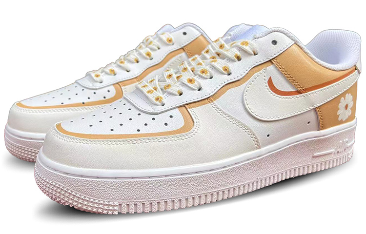 Lookbook (W) [定制鞋款] 耐克空军一号低帮“全白雏菊解构” DD8959-100(TeamD-小雏菊)