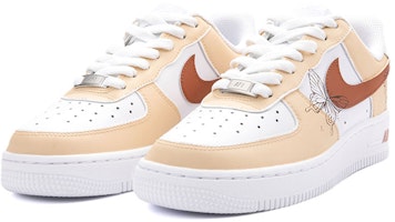 【定製球鞋】 Nike Air Force 1 Low Triple White 空軍一號 復古 蝴蝶 燕尾蝶 文藝復興 低幫 板鞋 女款 黃白棕 Lookbook 【定製球鞋】 Nike Air Force 1 Low Triple White 空軍一號 復古 蝴蝶 燕尾蝶 文藝復興 低幫 板鞋 女款 黃白棕