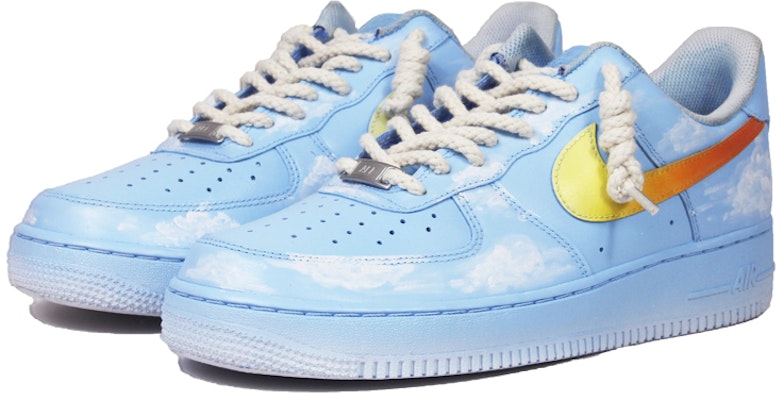 (W) ナイキ エア フォース 1 ロー 'トリプルホワイトブルースカイグラデーション' DD8959-100(TeamJ-蓝天白云女款) Lookbook (W) ナイキ エア フォース 1 ロー 'トリプルホワイトブルースカイグラデーション' DD8959-100(TeamJ-蓝天白云女款)
