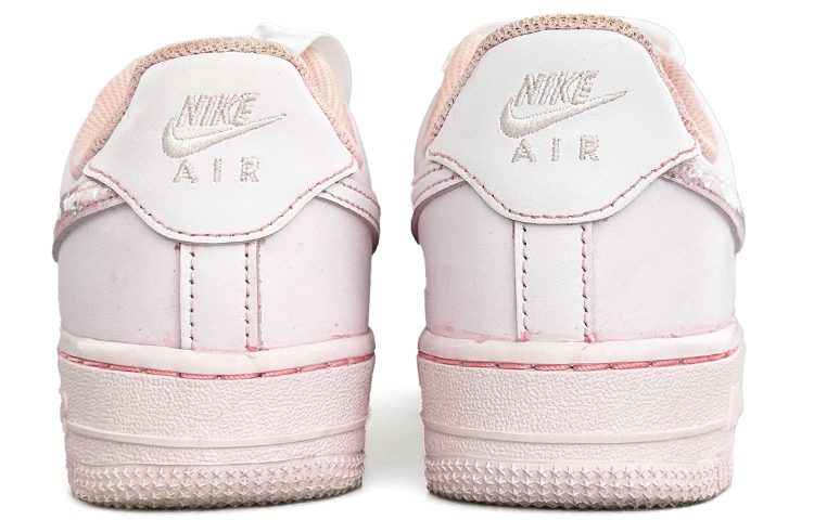Shop (W) [定制鞋] 耐克 空军1 低帮 '三重白 粉色' DD8959-100(Team13-少女之瞳）
