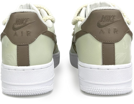 【定製球鞋】Nike Air Force 1 Low "Triple White" 莫里斯花園 低筒 板鞋 女款 米綠 Shop 【定製球鞋】Nike Air Force 1 Low "Triple White" 莫里斯花園 低筒 板鞋 女款 米綠