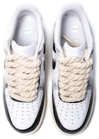 【定制球鞋】Nike Air Force 1 Low Triple White 空軍一號 水墨書法 中國風 氧化 祥云 麻繩鞋帶 復古 經典 低幫 板鞋 女款 黑白 Shop 【定制球鞋】Nike Air Force 1 Low Triple White 空軍一號 水墨書法 中國風 氧化 祥云 麻繩鞋帶 復古 經典 低幫 板鞋 女款 黑白