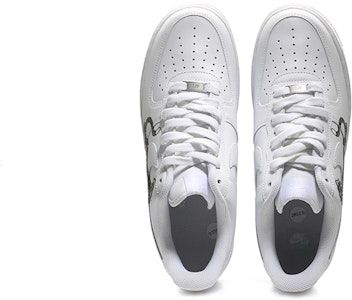 【定制球鞋】 Nike Air Force 1 Low Triple White 空軍一號 上山猛虎 中國風 新中式 潮流時尚 低幫 板鞋 女款 白黑 Shop 【定制球鞋】 Nike Air Force 1 Low Triple White 空軍一號 上山猛虎 中國風 新中式 潮流時尚 低幫 板鞋 女款 白黑