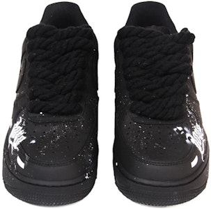 (W) 나이키 에어포스 1 로우 '올블랙' 커스텀 (Nike Air Force 1 Low 'All Black' Custom) DD8959-001(TeamJ-黑武士涂鸦女款) Shop (W) 나이키 에어포스 1 로우 '올블랙' 커스텀 (Nike Air Force 1 Low 'All Black' Custom) DD8959-001(TeamJ-黑武士涂鸦女款)