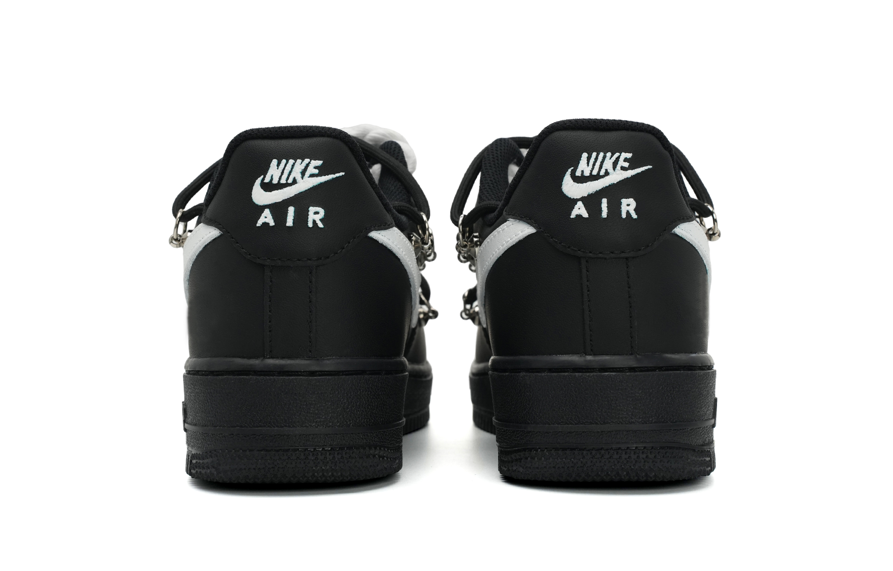 Shop (W) Zapatillas Nike Air Force 1 Low 'Triple Black Deconstructed' DD8959-001(Team11-解构四号女白S-BOX)